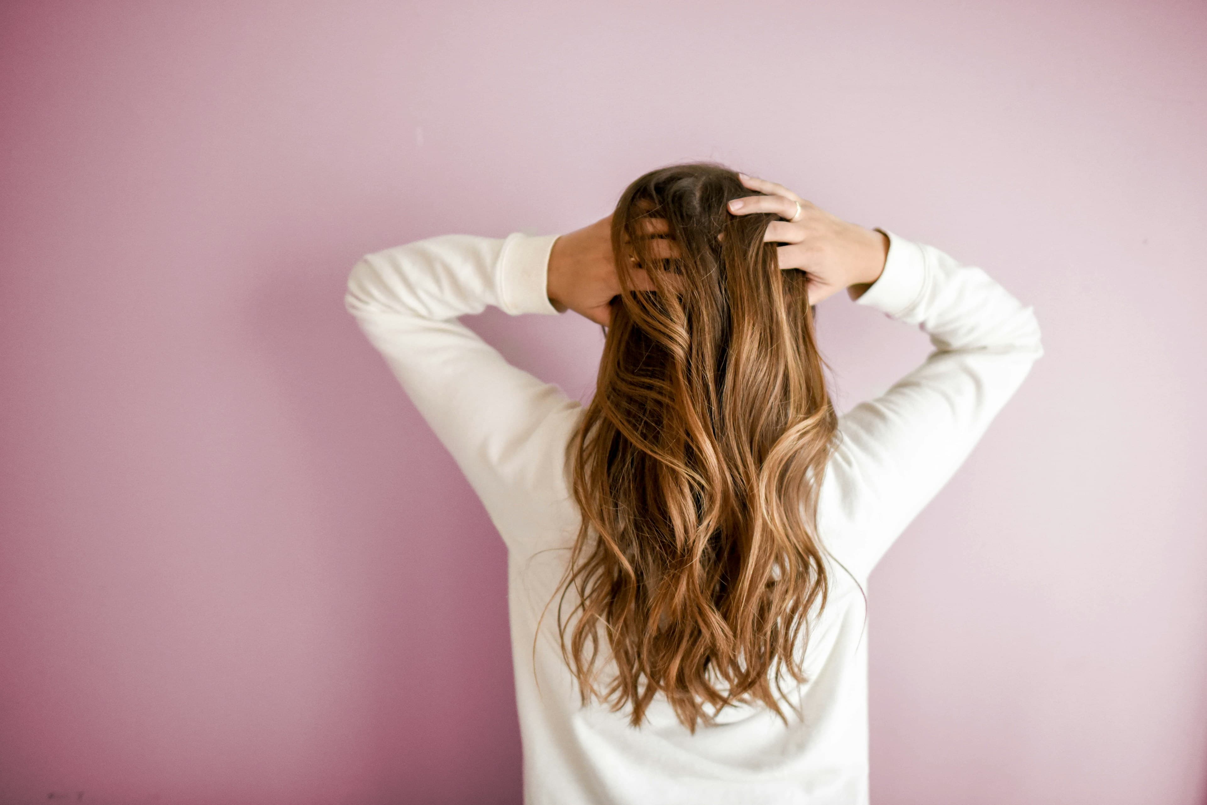 Long hair viewed from behind
