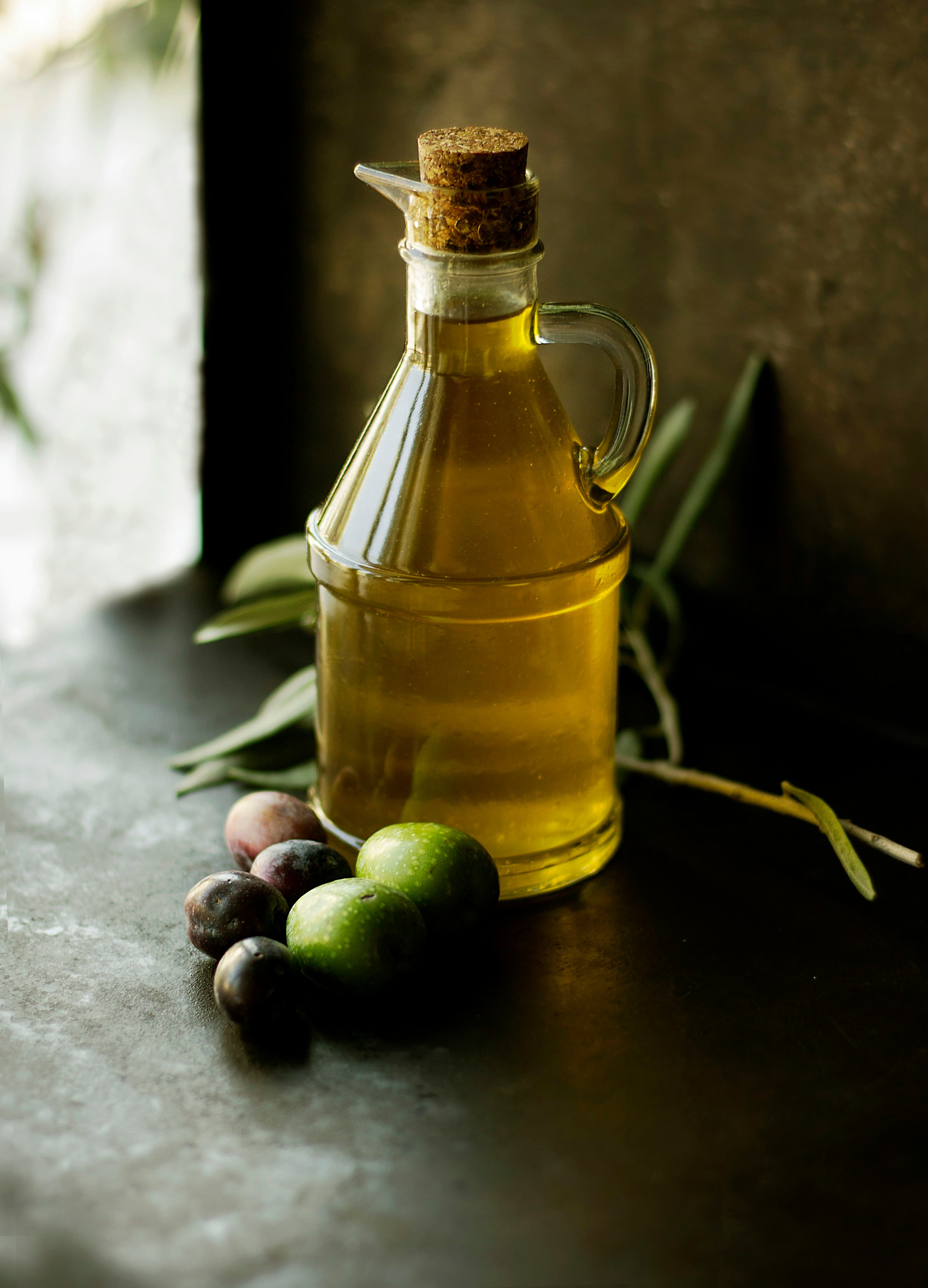A bottle of olive oil